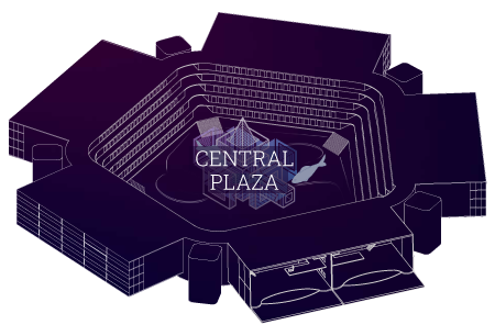 Plaza view of Vertikal Metaverse Level